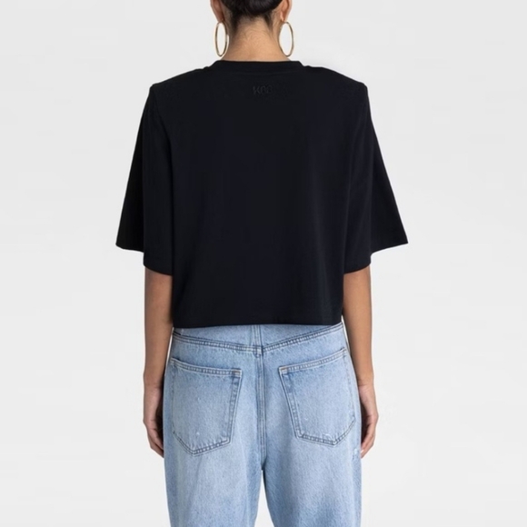 KBB by KAHLANA Oversized Cropped Boxy Short Sleeve T-Shirt 'The Trice Tee' XL - Picture 2 of 7